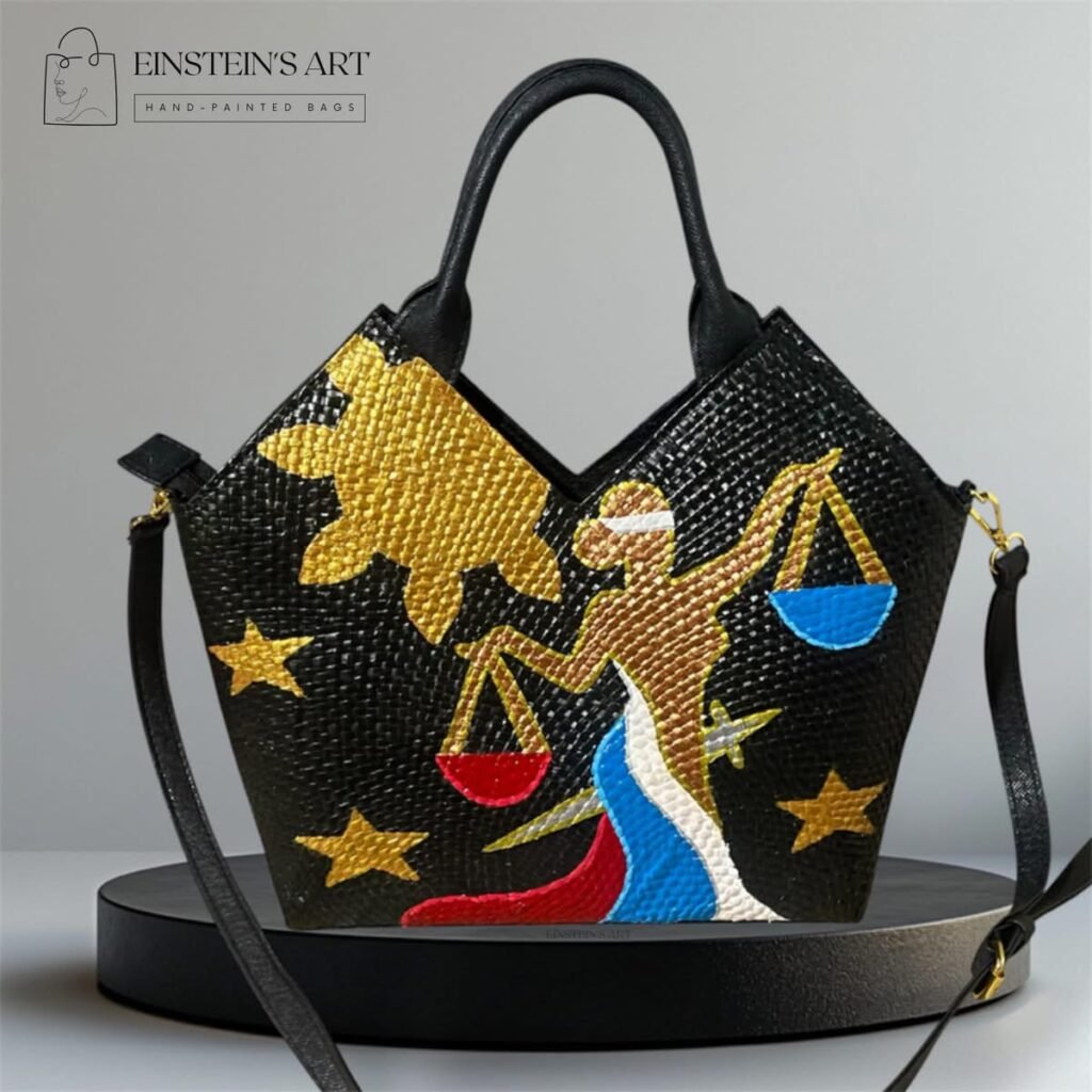 Custom hand-painted bags by Einstein's Art